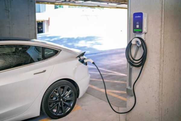 Charging a Tesla with Juice Box Pro